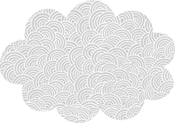 Swirly and Puffy Cloud Illustration